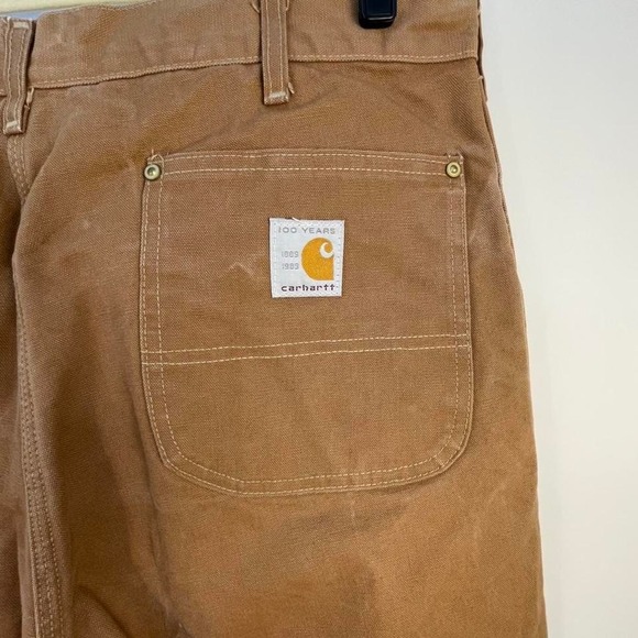 Carhartt Other - Tan Carhartt 40x34 VTG fully quilt lined work trousers